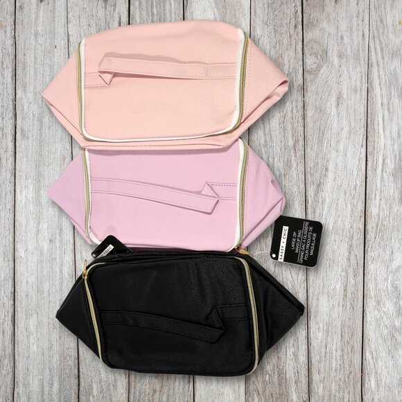 Sassy + Chic Handbags - Three Sassy + Chic Pink Makeup Bags